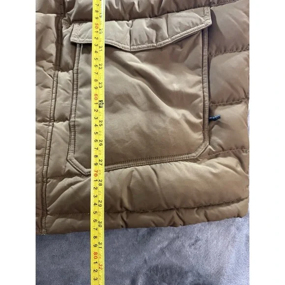 The North Face 550 Puffer Jacket Men's XL Brown Goose Down Pockets Utility Ski - Picture 12 of 15